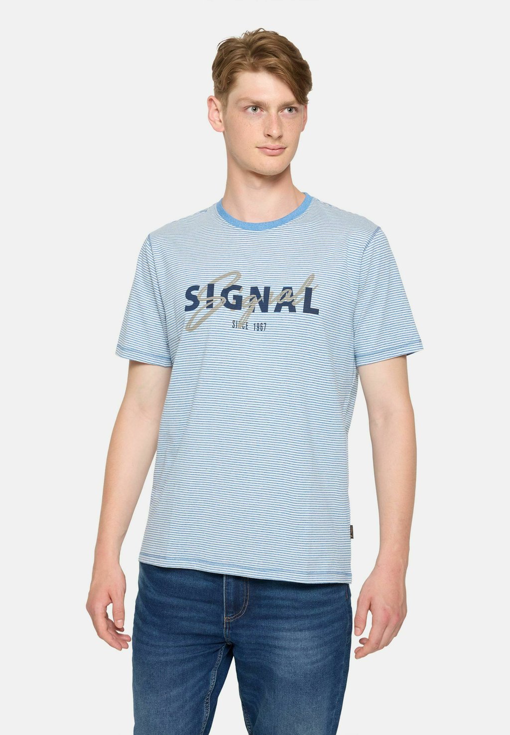 

Футболка с принтом LUKE STRIPE Signal, синий