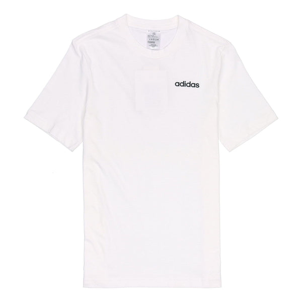 

Футболка e pln tee round neck casual sports short sleeve white Adidas, белый
