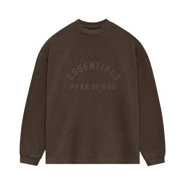 

Футболка Fear Of God Essentials Fear of God Essentials Heavy Long-Sleeve Tee, коричневый