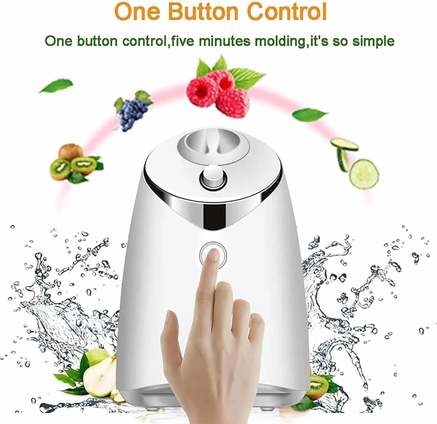 Маска для лица Mttxy — Машина для приготовления масок Automatic Mask Maker с 32 коллагеновыми пилюлями, белая, 100 мл — фото 3