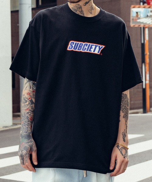 

Футболка, принт с нугой Subciety, черный
