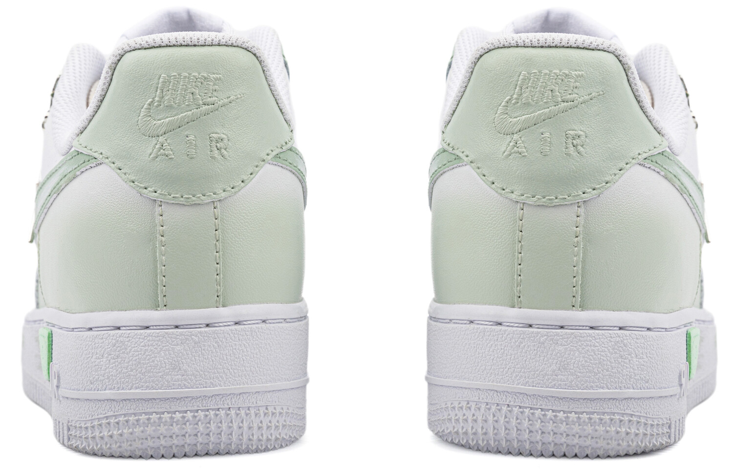 Кроссовки Nike Air Force 1 Skateboarding Shoes Unisex Low-top White/green, зеленый — фото 4