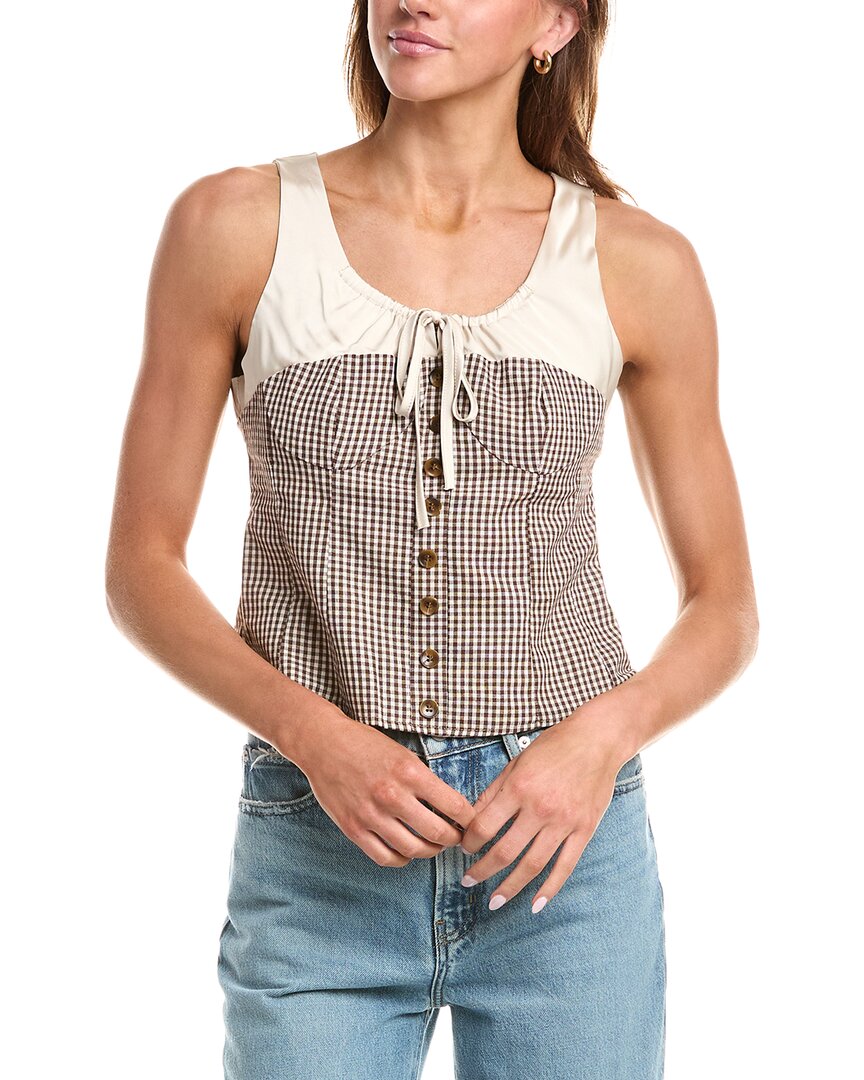 

Топ с завязкой на шее 70/21, коричневый