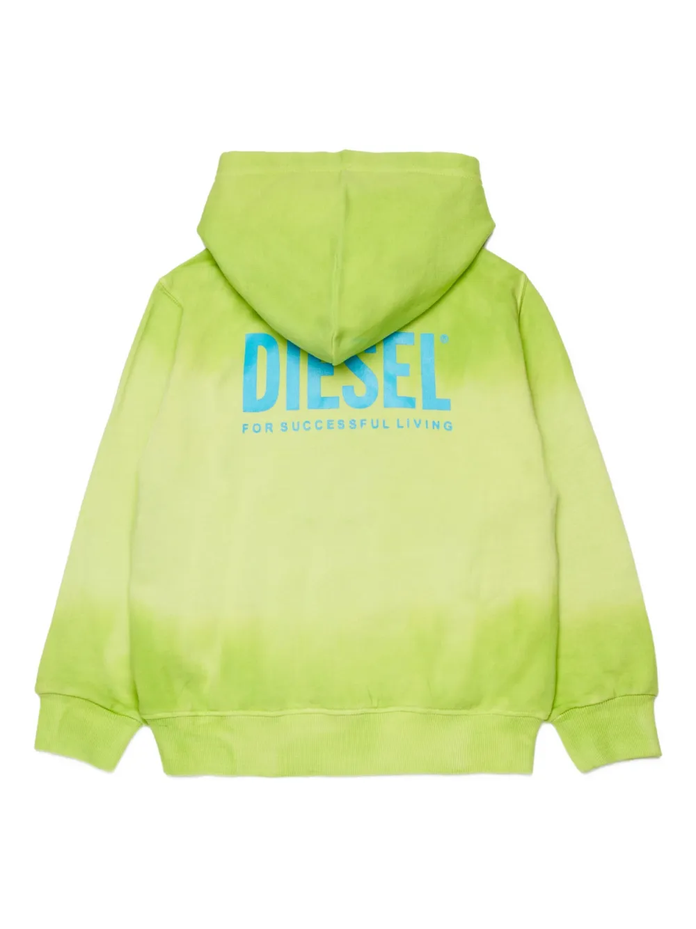 Худи shade over на молнии Diesel Kids, зеленый — фото 2