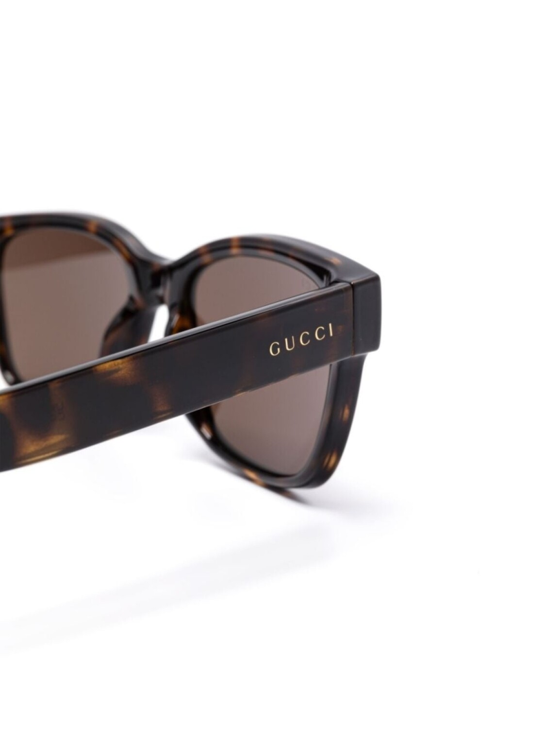 Gucci Eyewear солнцезащитные очки в оправе черепаховой расцветки, коричневый — фото 3