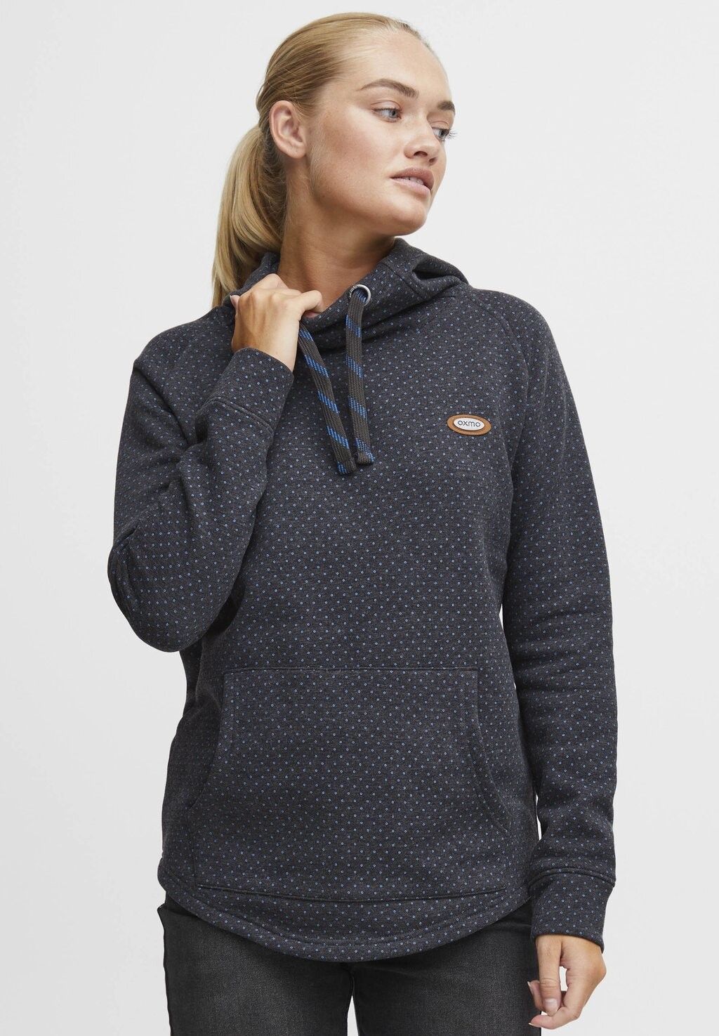 

Худи AMINA Oxmo, цвет dark grey melange