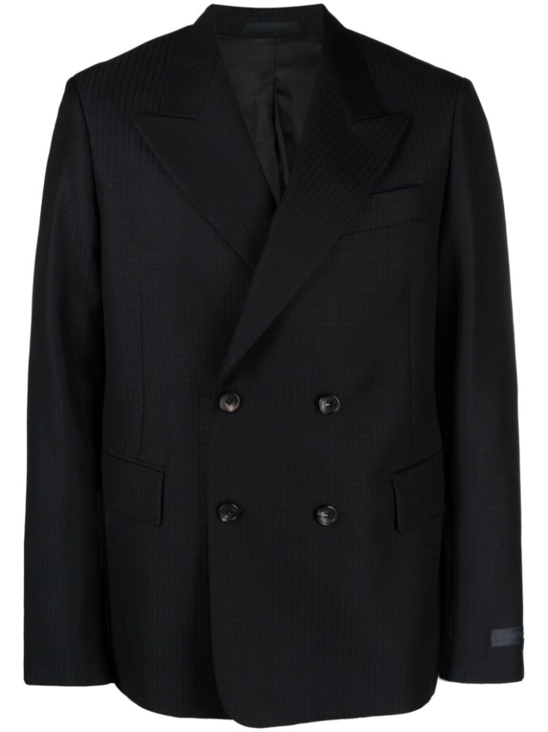 

Lanvin двубортный пиджак в клетку, синий