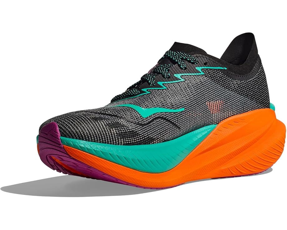 

Кроссовки Hoka Mach X 2, цвет Black/Electric Aqua