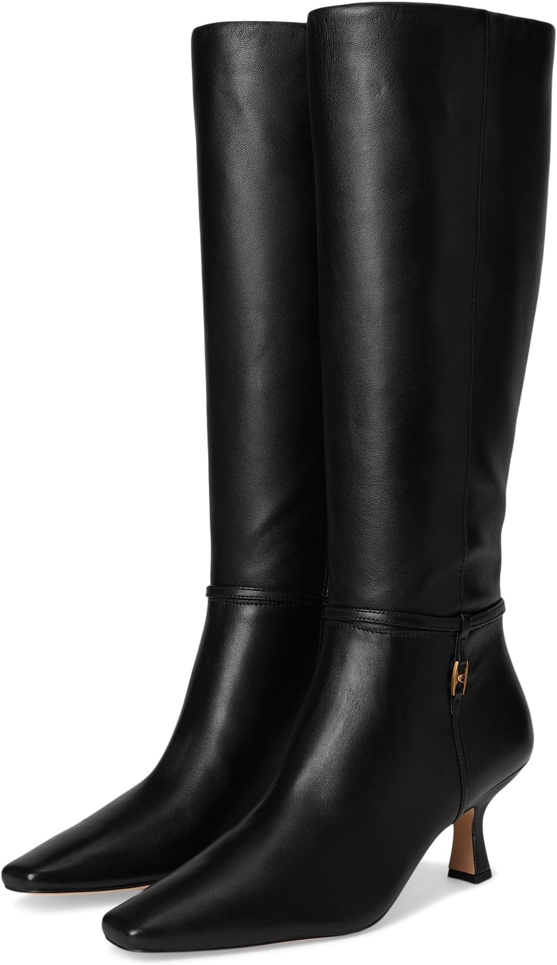 Ботинки COACH Raquel Leather Boots, черный
