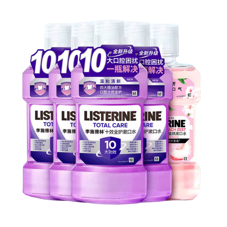 

Listerine Освежающий ополаскиватель для полости рта Ice Blue Zero Degree с ароматом персика и сакуры