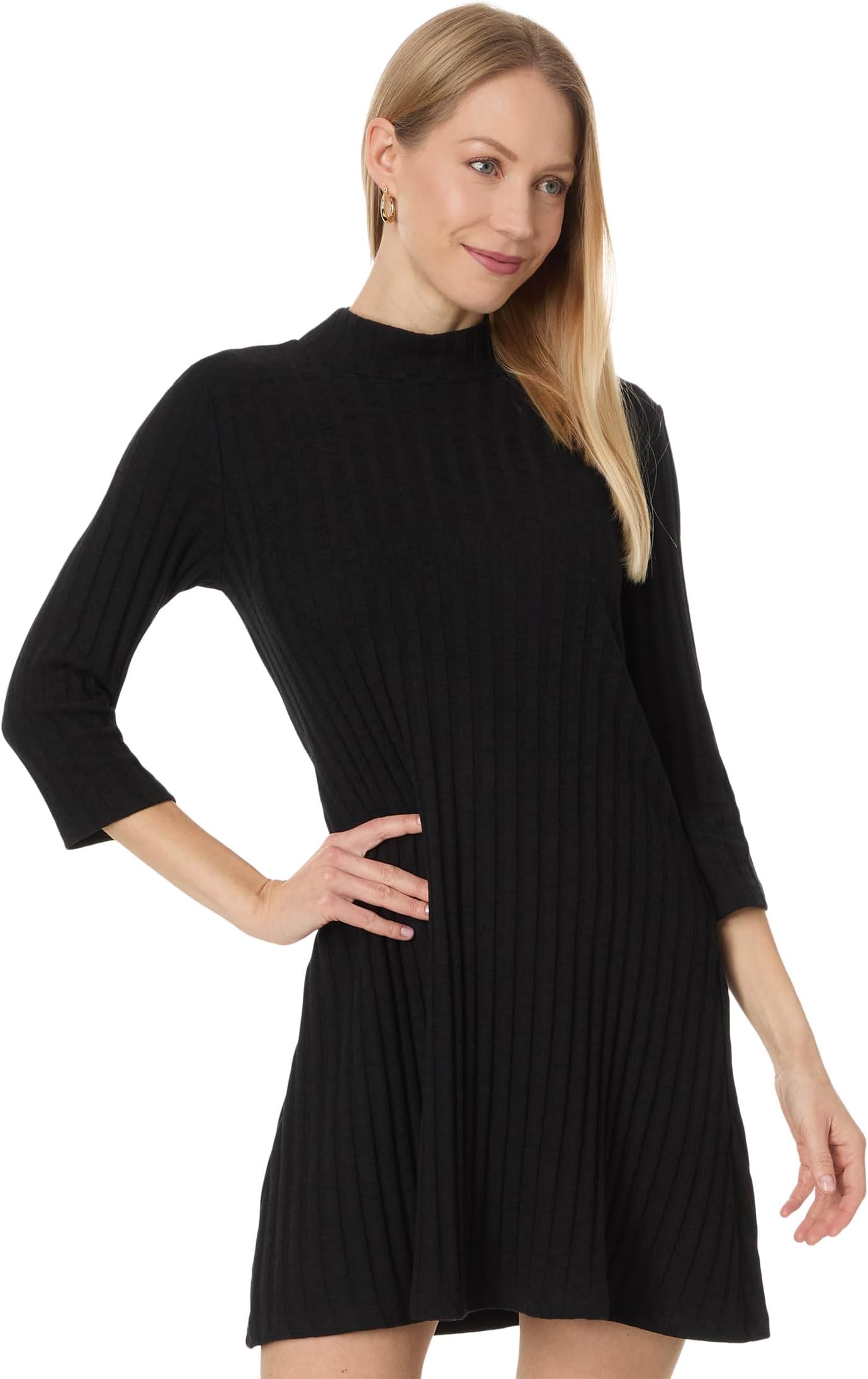 

Платье Michael Stars Mirabelle Elbow Sleeve Dress, черный