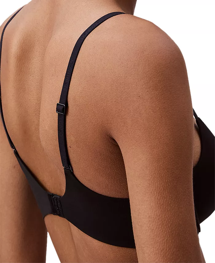Женский бюстгальтер с эффектом пуш-ап и глубоким вырезом Perfectly Fit QF7315 Calvin Klein, черный — фото 2