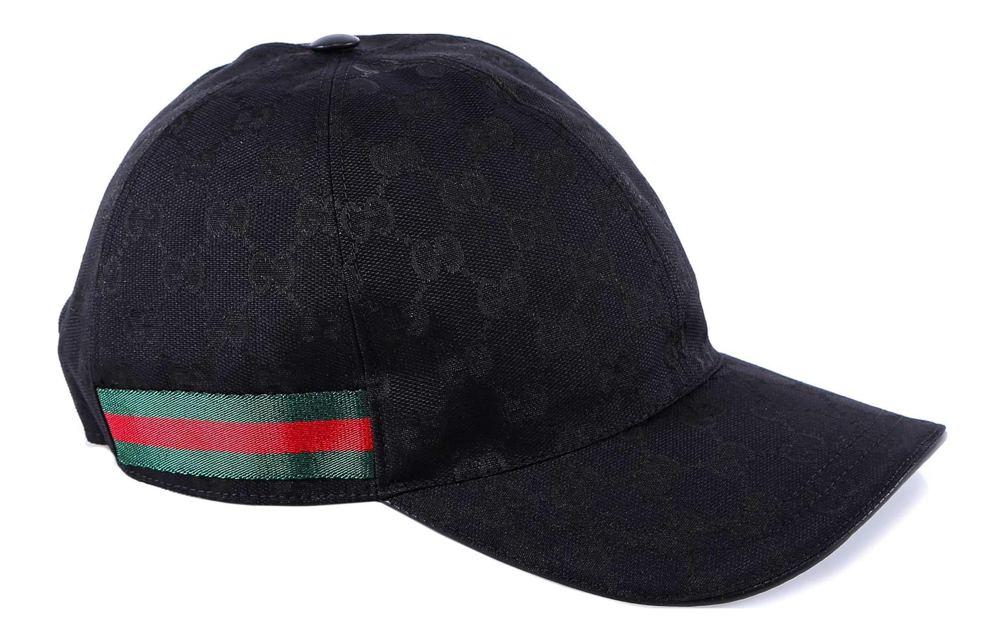 GUCCI Полиэстеровая бейсболка женская черная, Black — фото 4