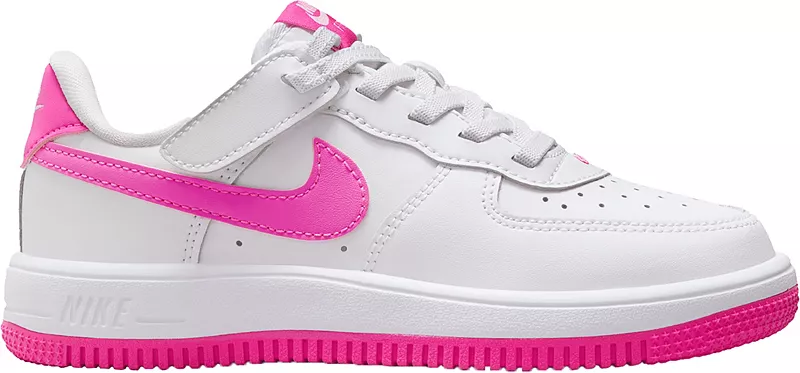 

Детские кроссовки Nike Preschool Force 1 Low EasyOn, белый/фуксия