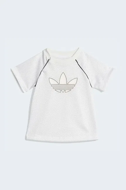 Комплект детский из тонкого трикотажа Adidas Originals, белый — фото 2