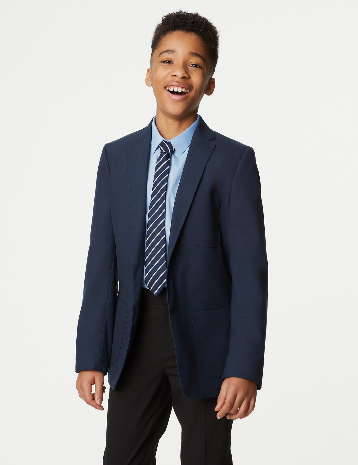 

Школьный пиджак для мальчиков (9–16 лет) Marks & Spencer, темно-синий