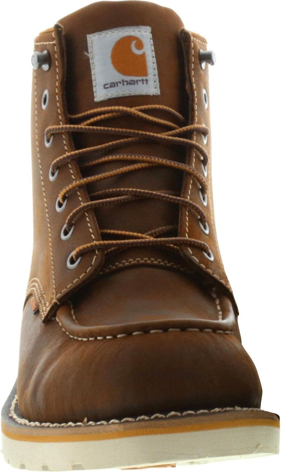 Carhartt мужские 6-дюймовые водонепроницаемые рабочие ботинки Soft Toe с клиновидной подошвой, Dark Brown — фото 3