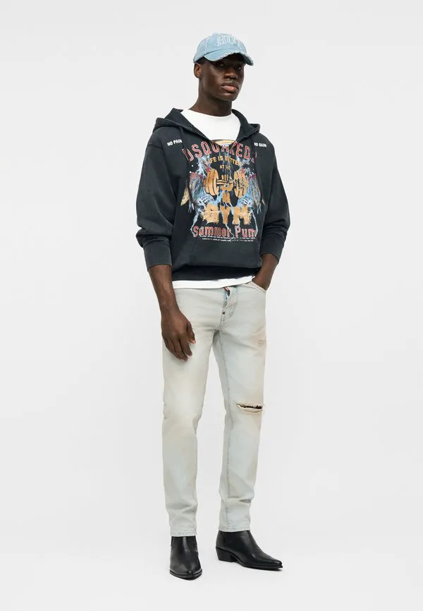 Толстовка с капюшоном Dsquared2, Charcoal — фото 3