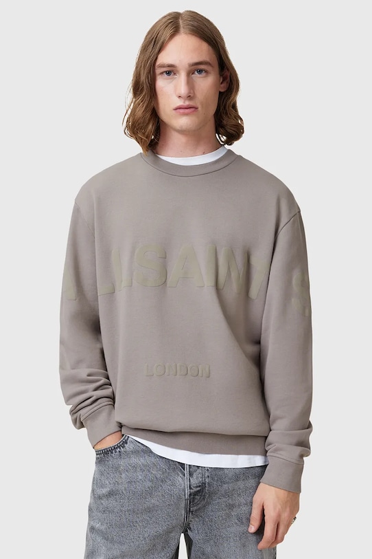 

Хлопковая толстовка BIGGY Allsaints, бежевый