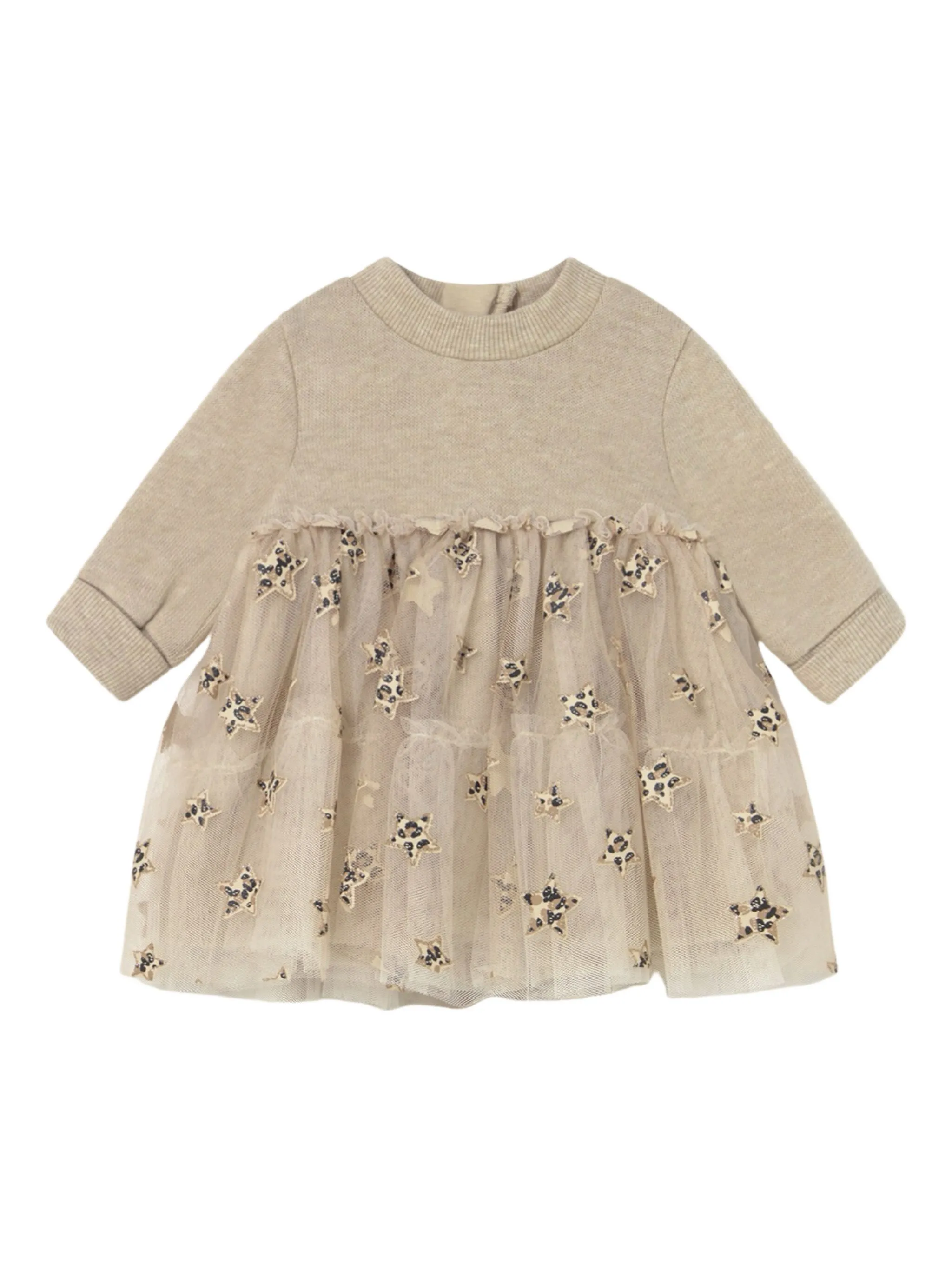 

Платье с аппликацией Mayoral, бежевый