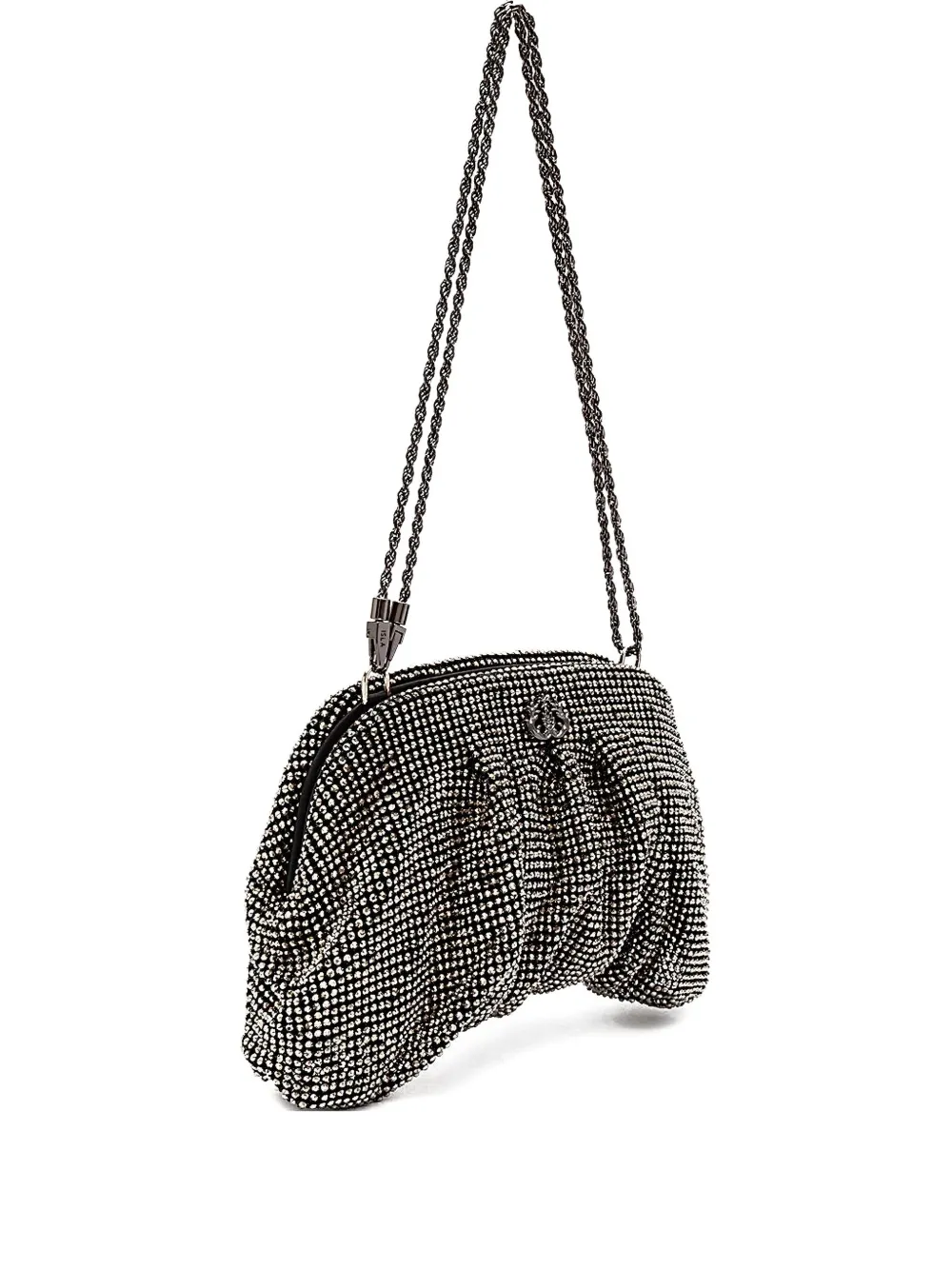 

Клатч, украшенный кристаллами Isla, черный