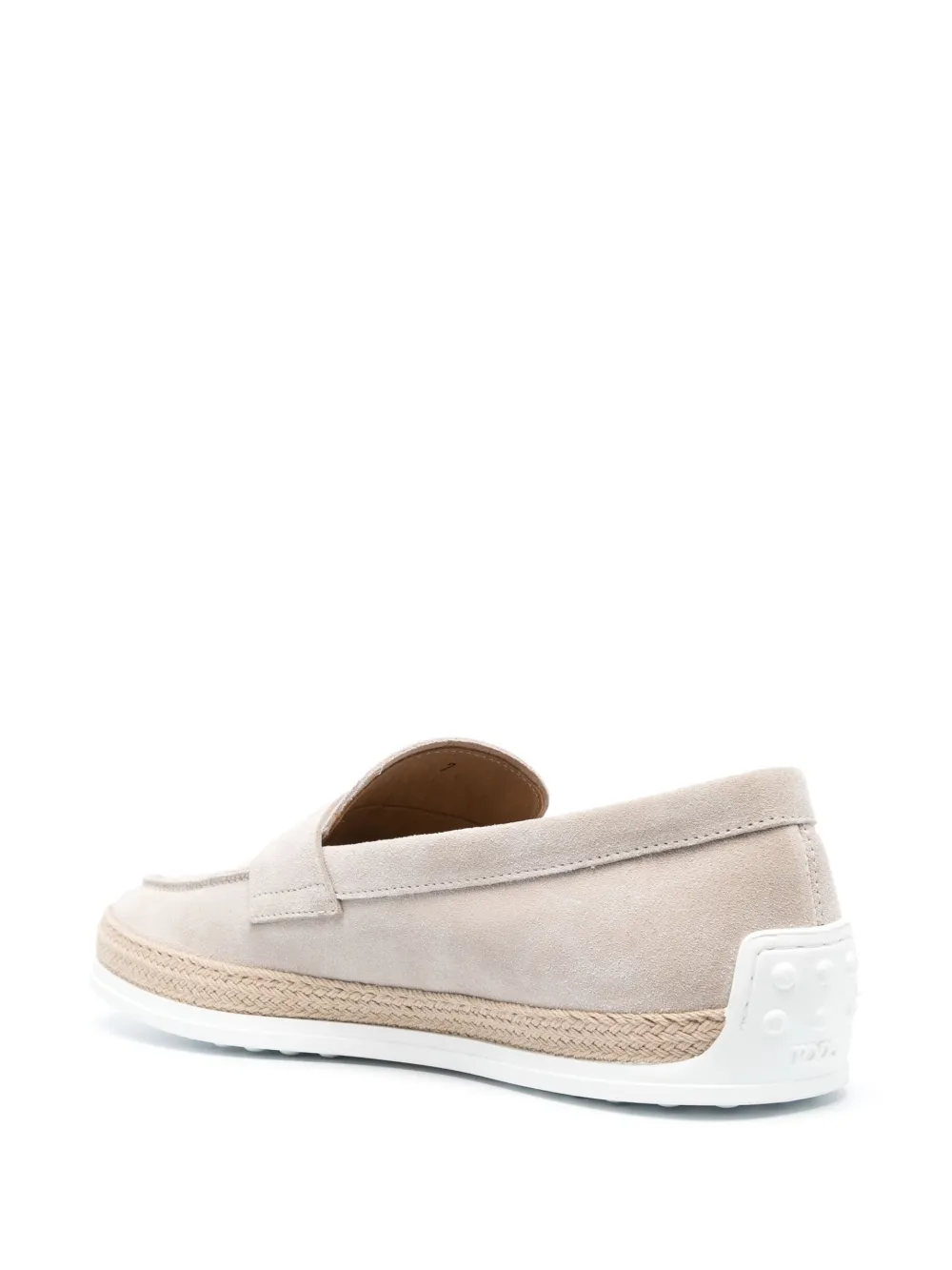Пенни-лоферы с миндалевидным носком TOD'S, нейтральный — фото 3