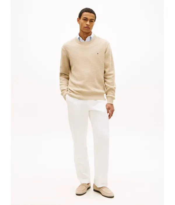 Сезонный свитер regular fit Tommy Hilfiger, бежевый — фото 2