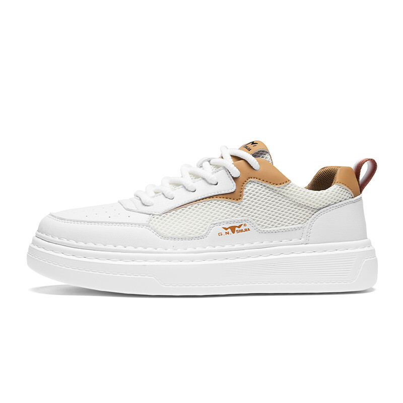

Кроссовки мужские Lifestyle Shoes Men Low-Top G.N.Shijia, цвет White/Khaki, Белый, Кроссовки мужские Lifestyle Shoes Men Low-Top G.N.Shijia, цвет White/Khaki