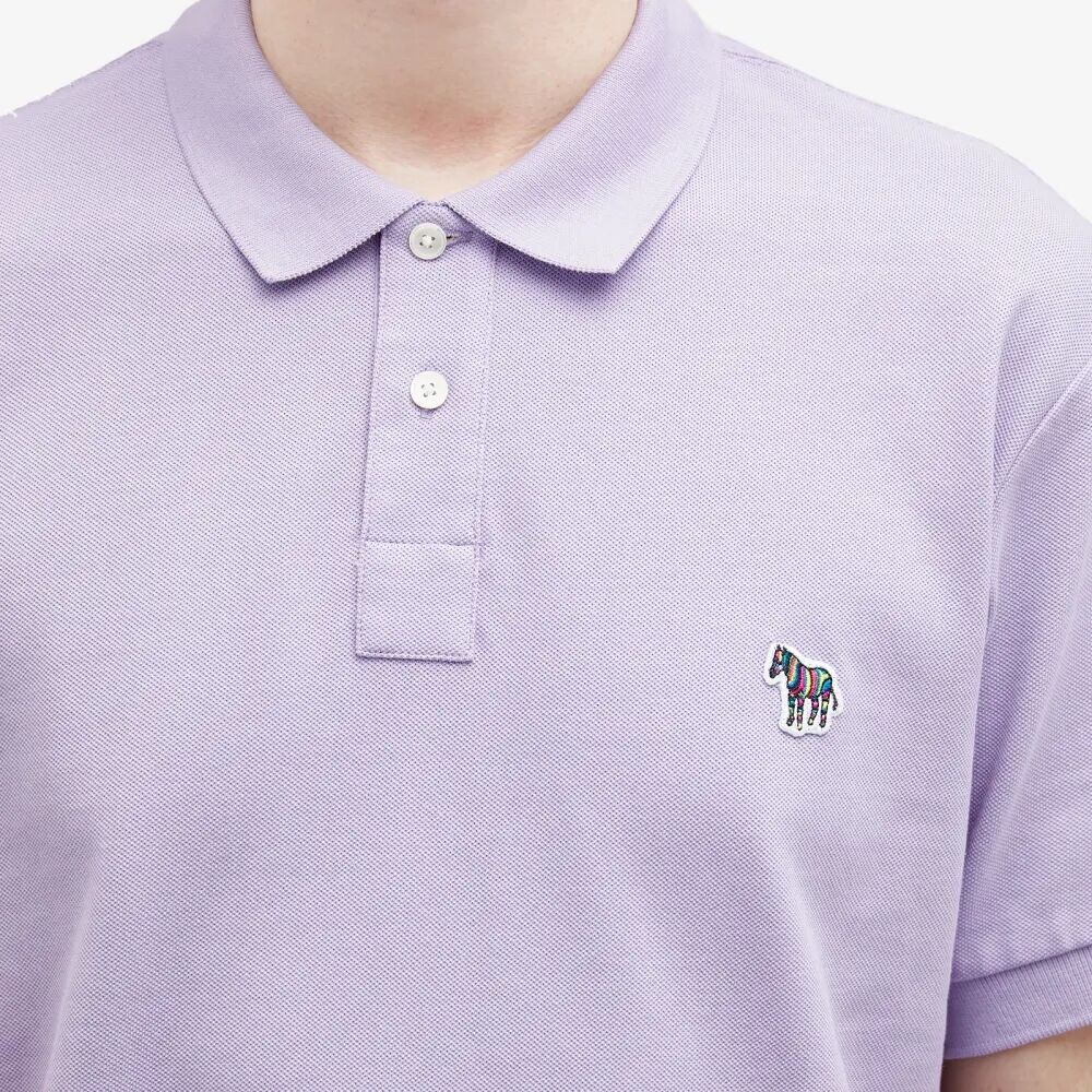 

Paul Smith Рубашка-поло с зеброй, фиолетовый