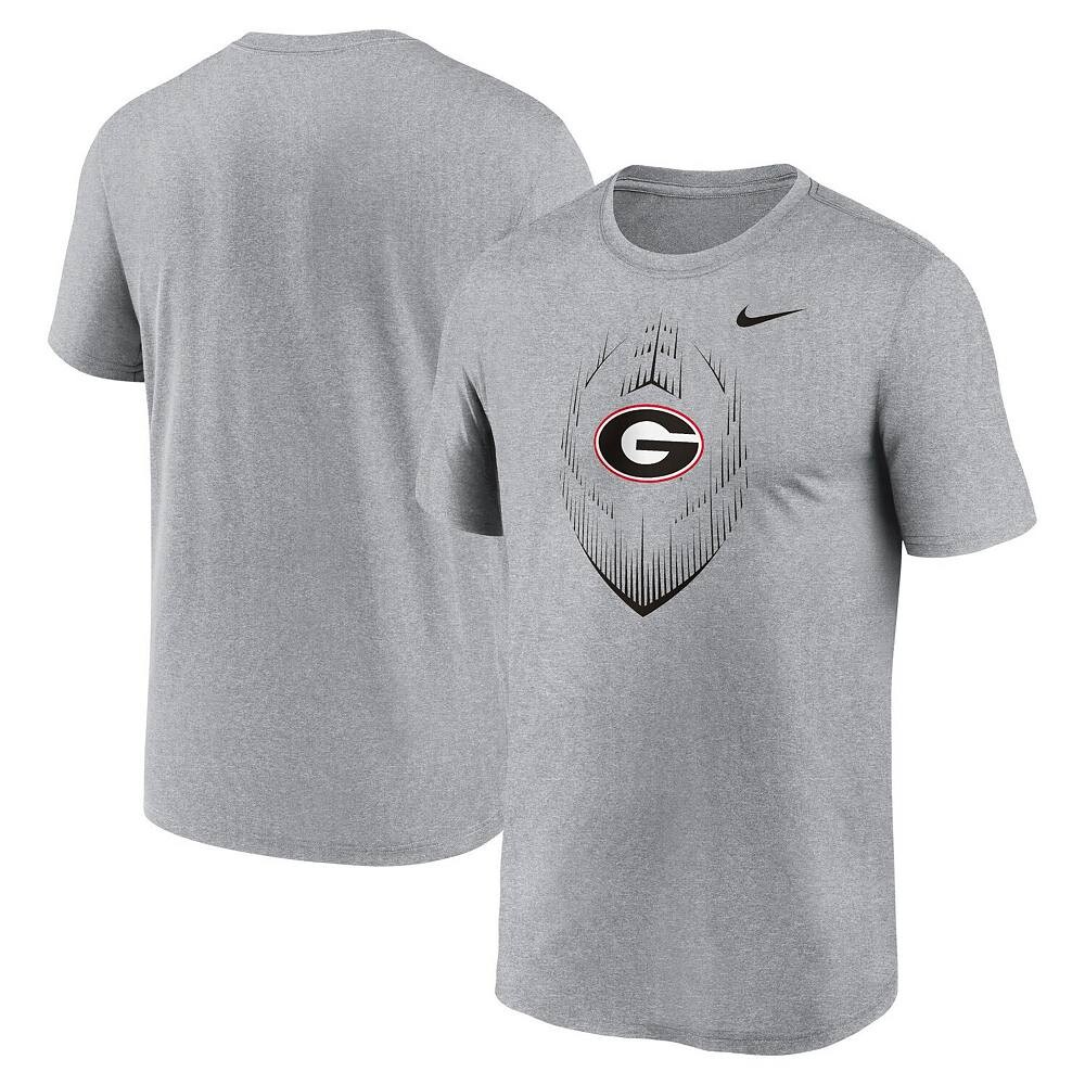 

Мужская футболка Nike Heather Grey Georgia Bulldogs Primetime Legend Icon Performance, цвет Uga Grey