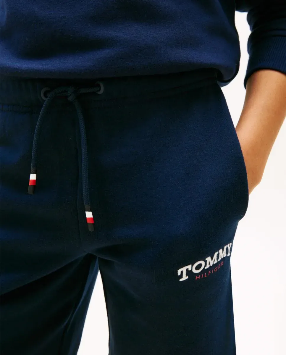 Детские шорты с корпоративным логотипом Tommy Hilfiger, синий — фото 4