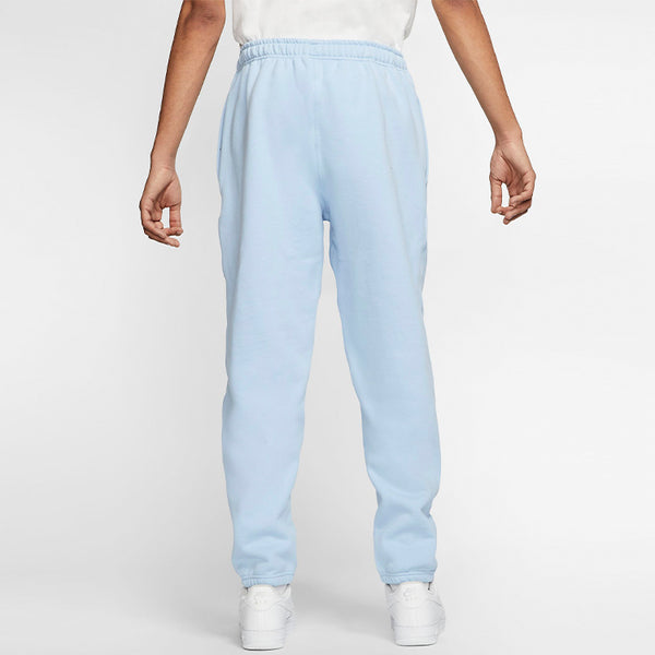 Брюки lab solid color fleece lined bundle feet casual sports long pants blue Nike, синий — фото 2