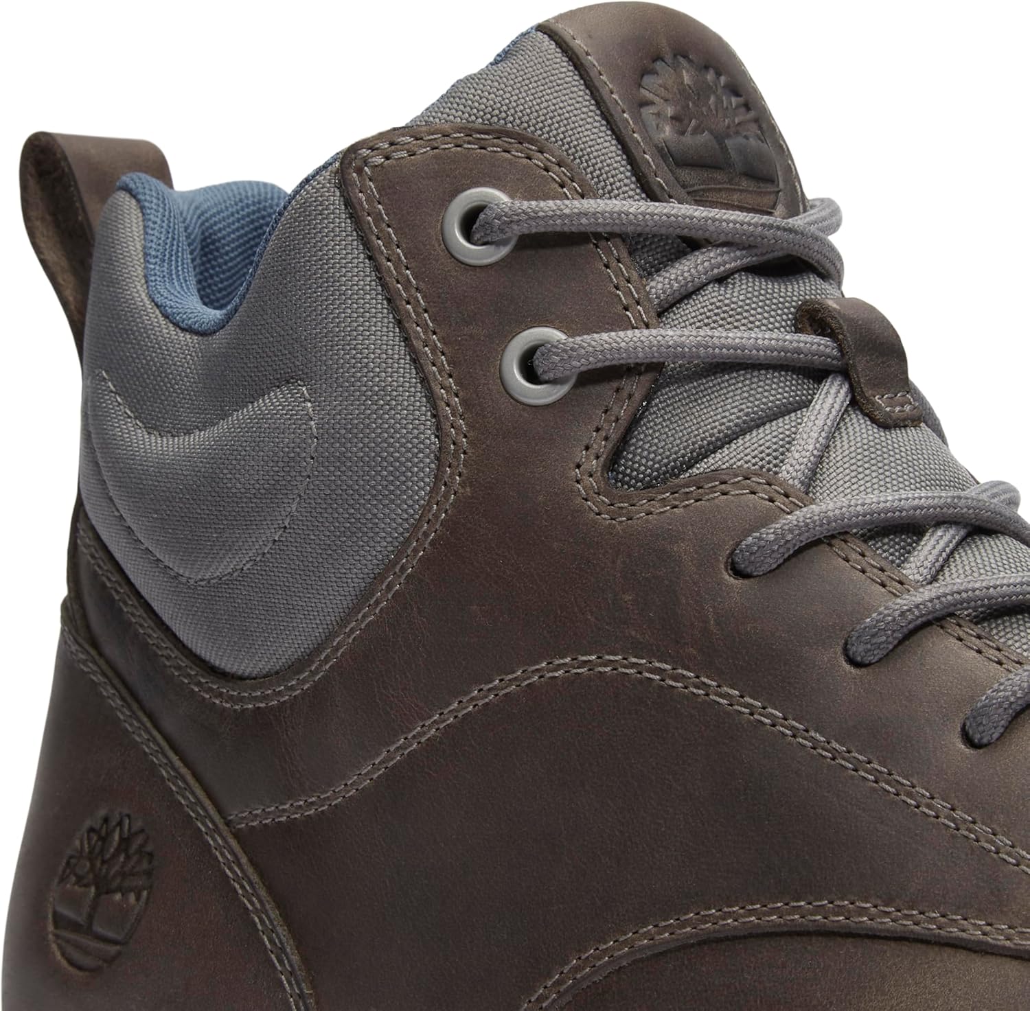 Timberland мужские кроссовки-ботинки Parker Street Mid на шнуровке, Dark Grey Full Grain — фото 2