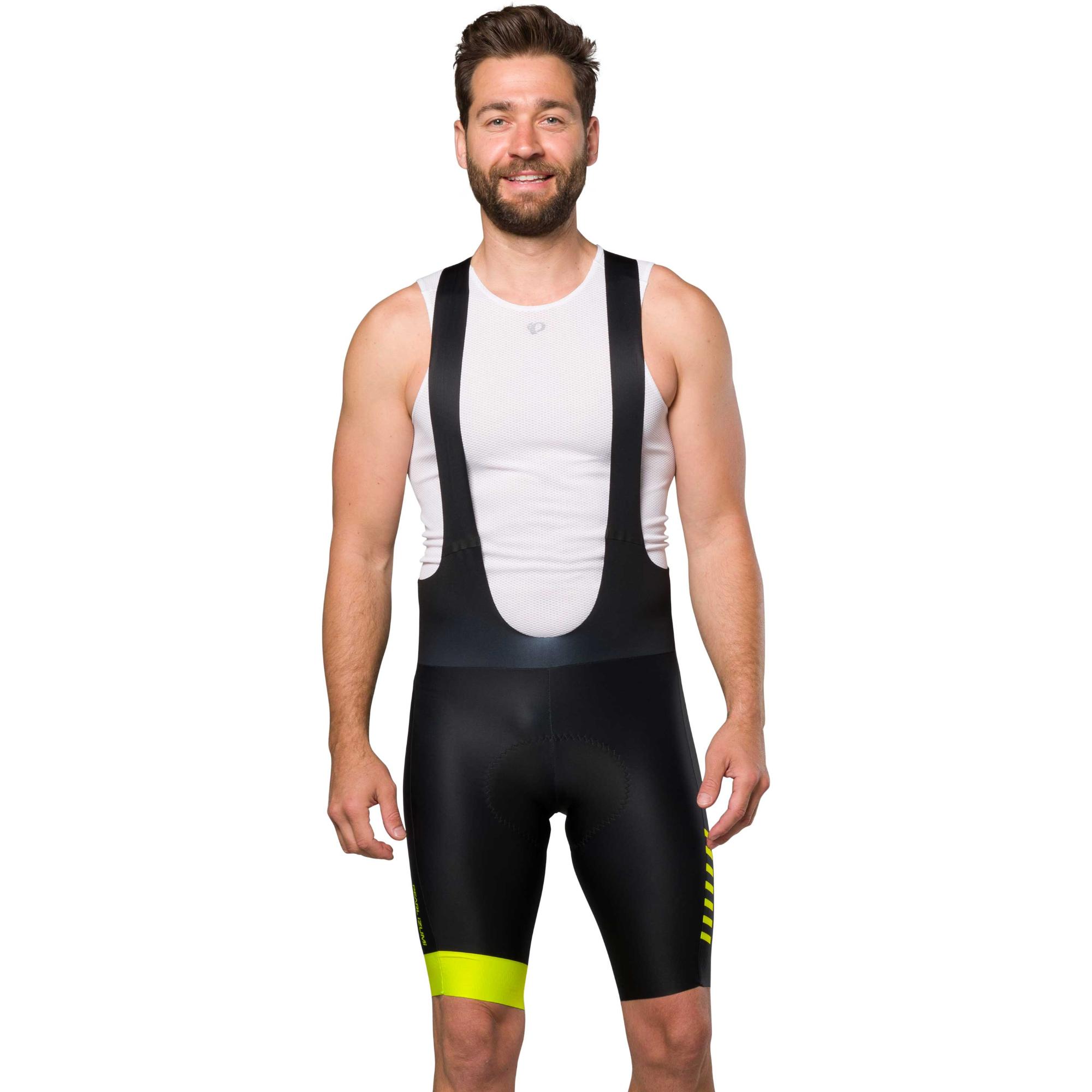 

Мужские велосипедные шорты PRO Bib Pearl Izumi, Black/Yellow
