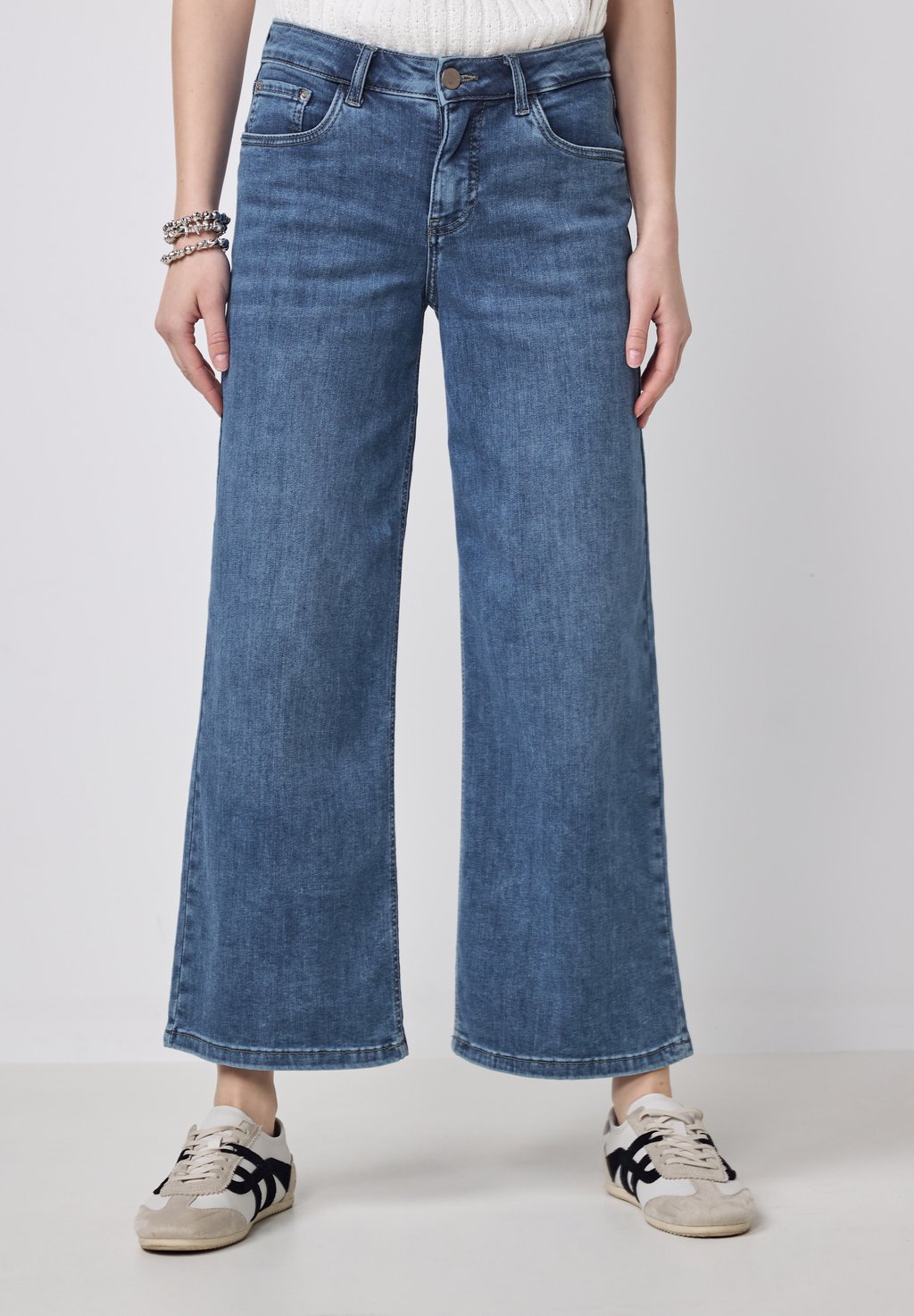 

Джинсы прямого кроя CULOTTE Street One Studio, синий