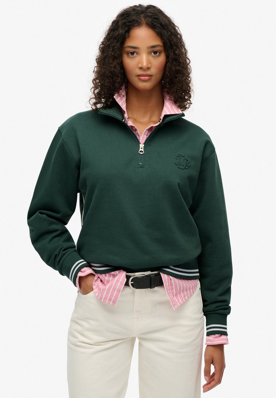 

Джемпер Superdry & Co COUNTRY CLUB EMBOSSED HALF-ZIP, Enamel Green/Green