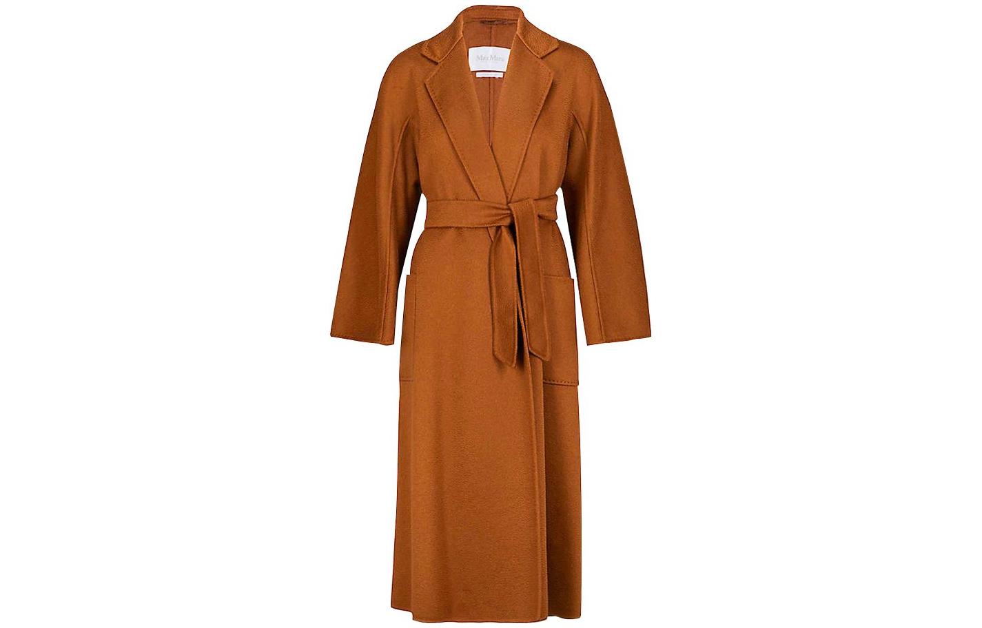

Людмила Пальто с Завязывающимся Поясом MaxMara, Карамельный