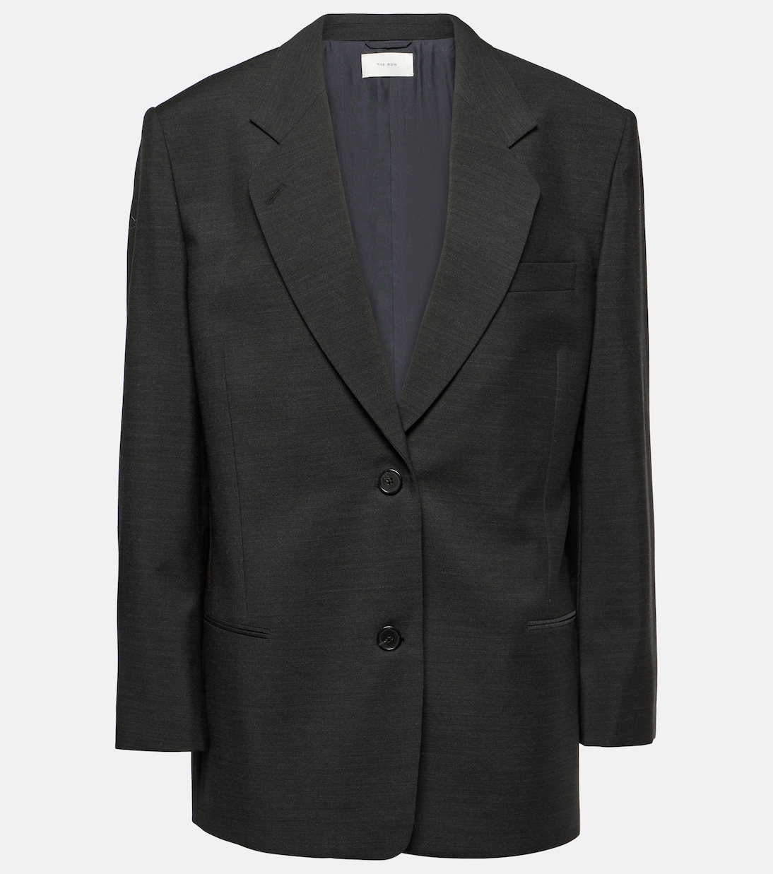 

Блейзер из натуральной шерсти The Row, Dark Grey Melange