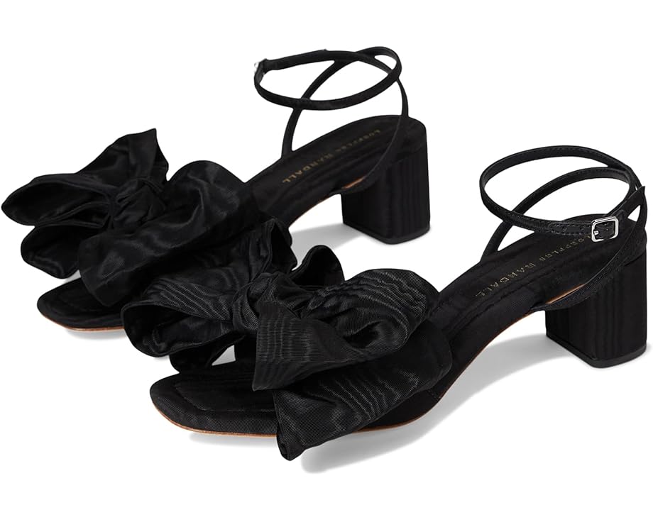 Туфли Loeffler Randall Carmen Mid Heel Bow Sandals, черный