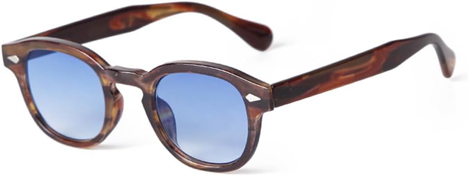 

Солнцезащитные очки UV400 с круглыми желто-голубыми линзами в черепаховой оправе, подходящие для женщин и мужчин, для бега и занятий спортом на открытом воздухе UYPTK, 10