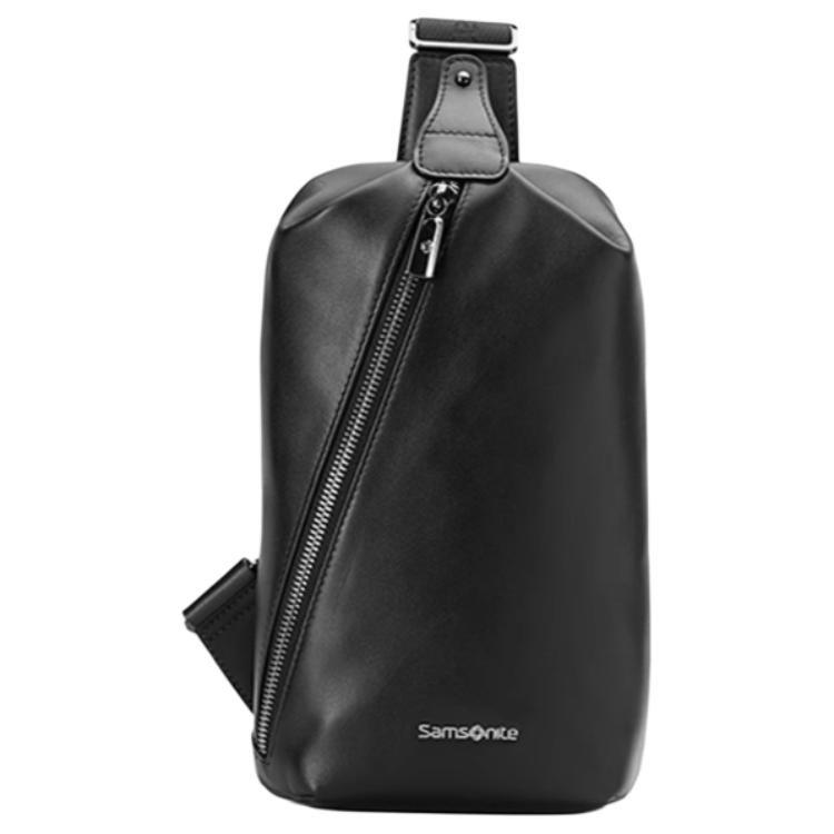 

Samsonite Черный кожаный слинг для мужчин малого размера