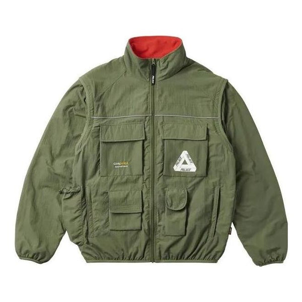 

Куртка fw22 cordura rs zip off jacket 'olivegreen' Palace, зеленый