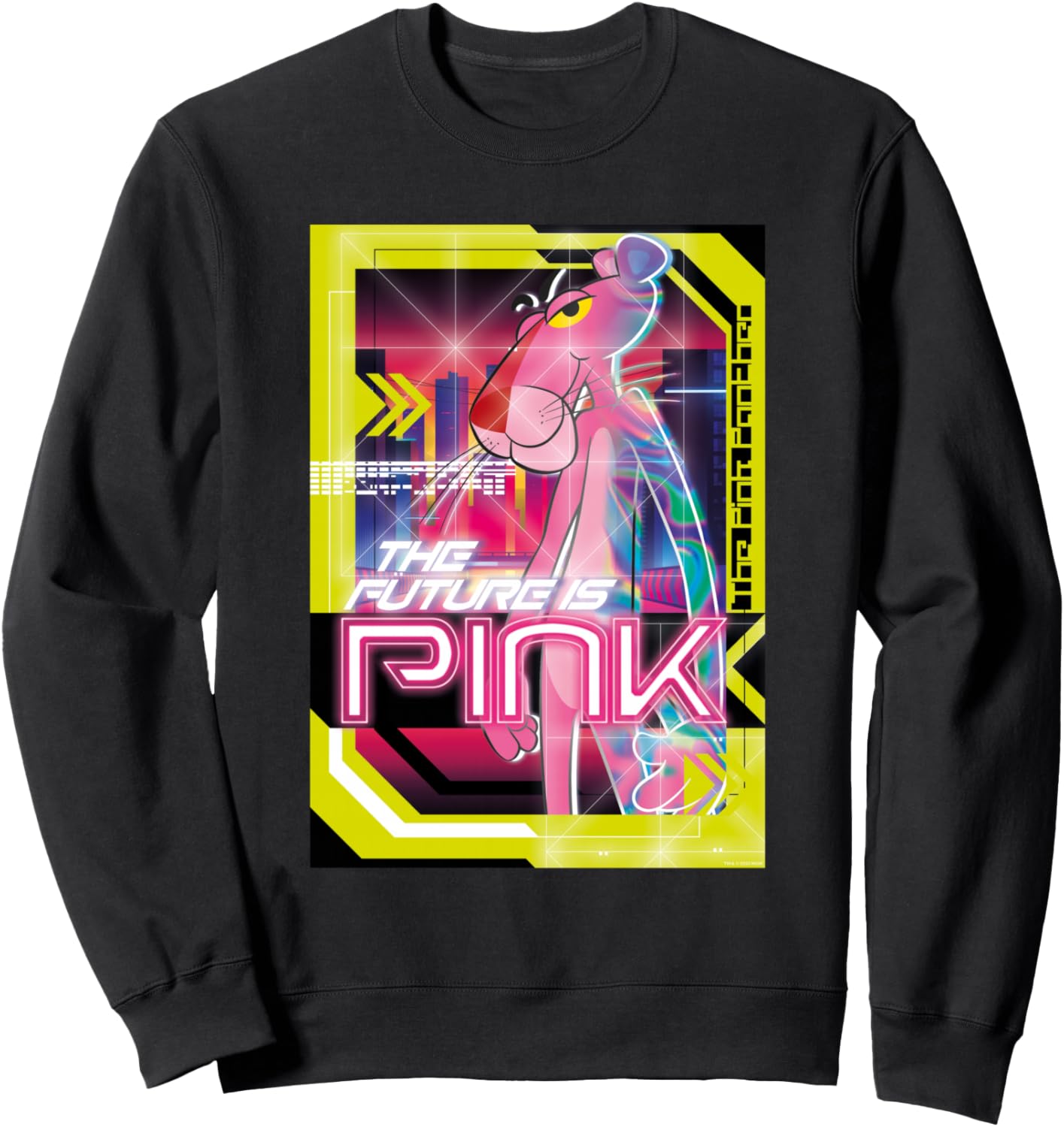 

Толстовка Pink Panther Future Is Pink, черная, Черный, Толстовка Pink Panther Future Is Pink, черная