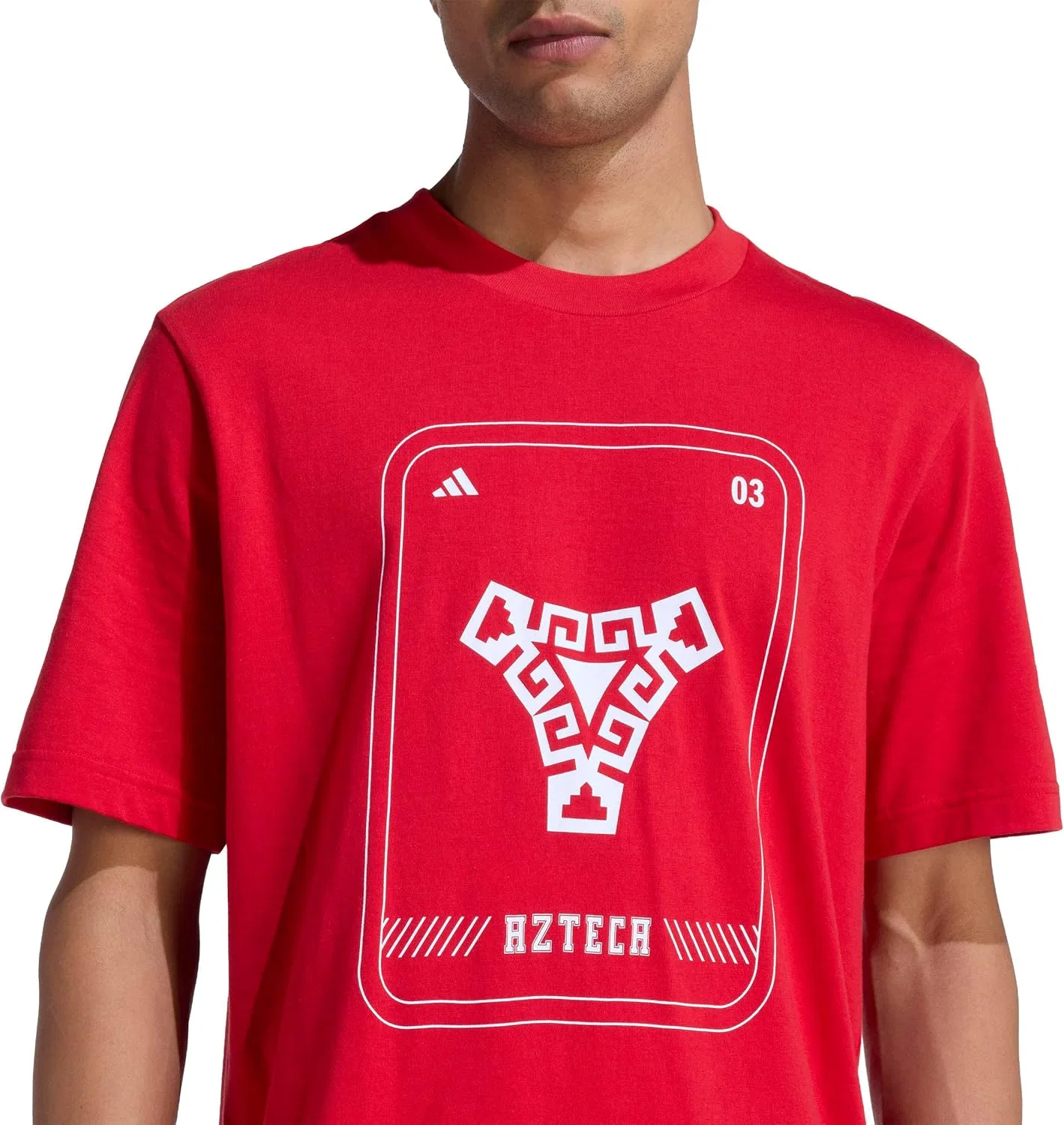 Футболка Alphaskin adidas, Better Scarlet/White — фото 4