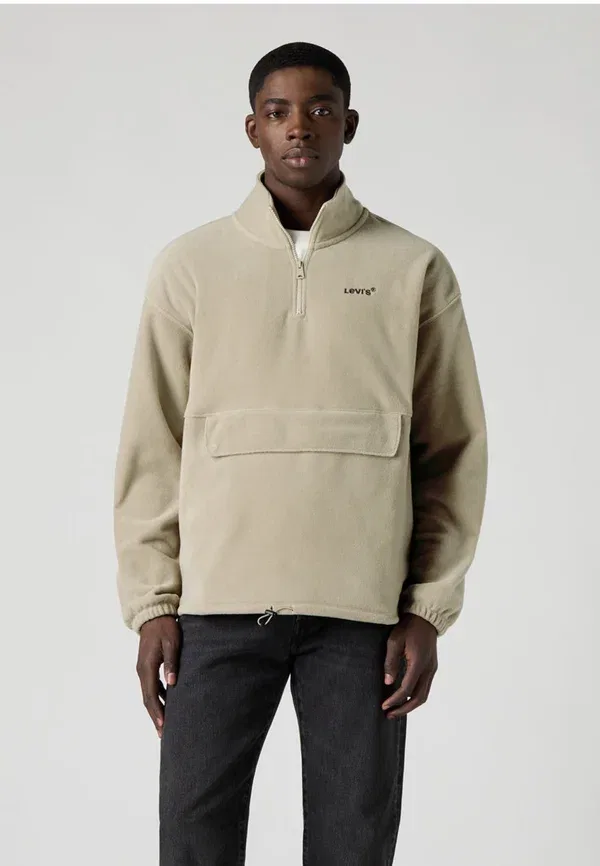 Толстовка на молнии Levi'S Lse rlxd graphic zip pch fleece jumper, цвет винтажный хаки — фото 2