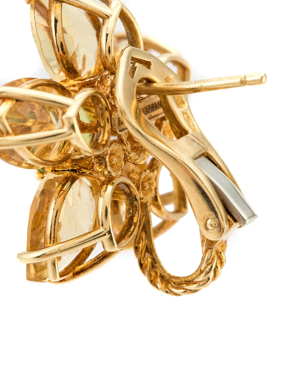 Серьги Spring из желтого золота с камнями Dolce & Gabbana, золотистый — фото 4