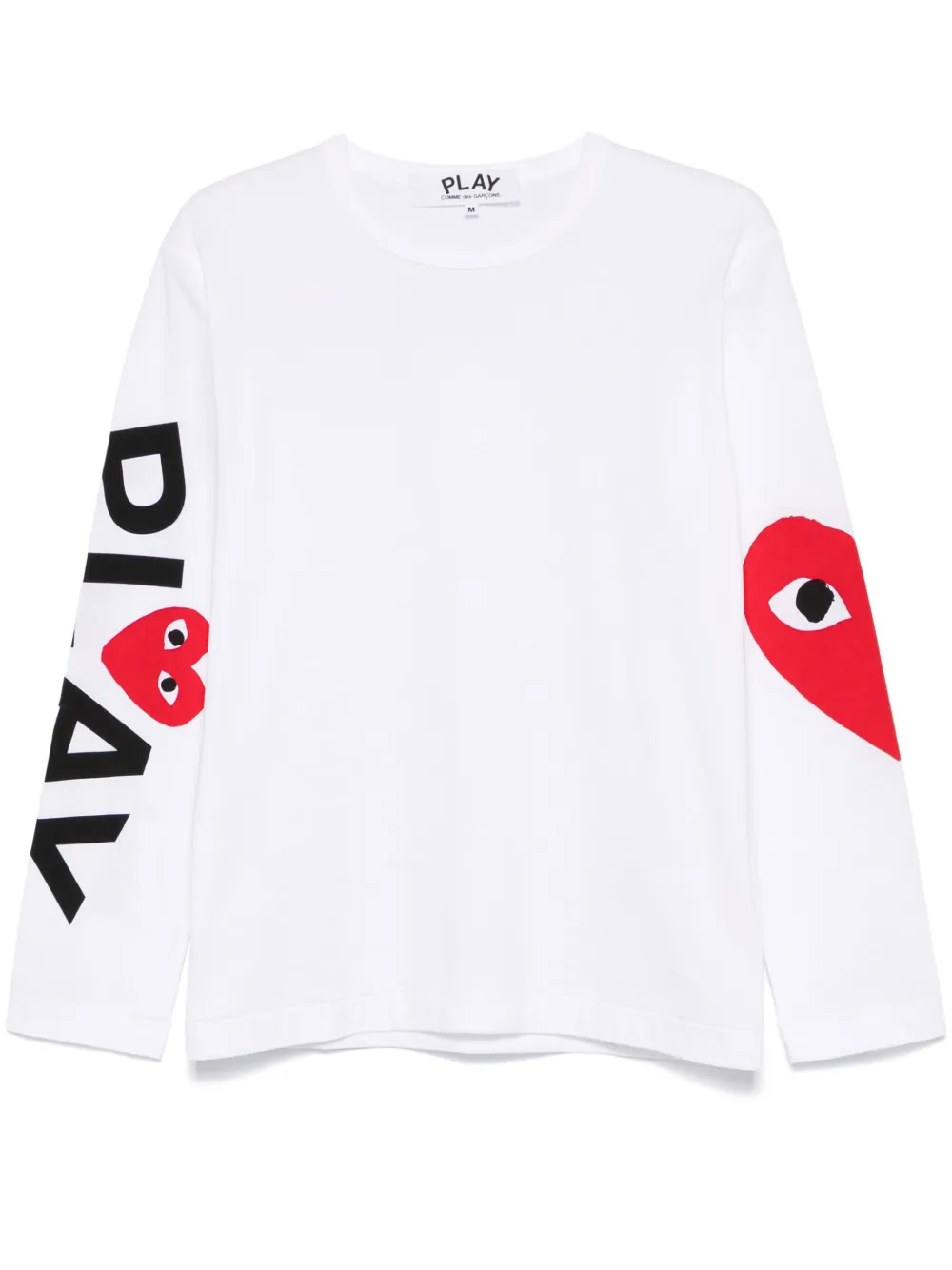 

Футболка с длинными рукавами и принтом Comme Des Garçons Play, белый