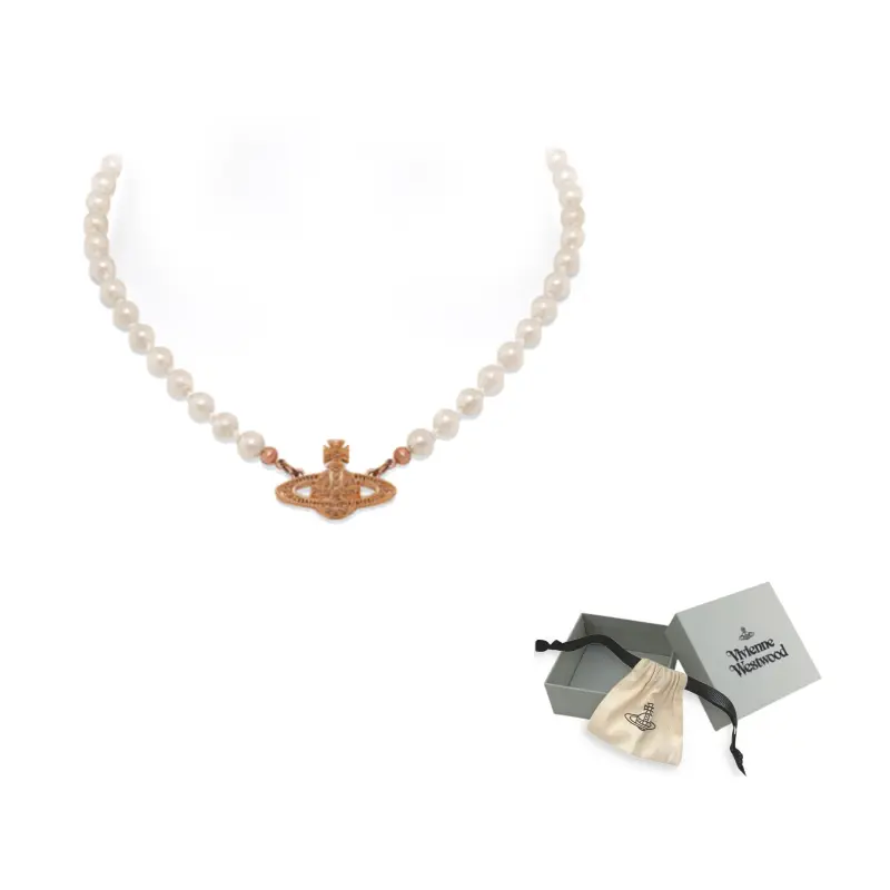 

Латунное ожерелье с кристаллами Swarovski Pearl, золотистое, женское Vivienne Westwood