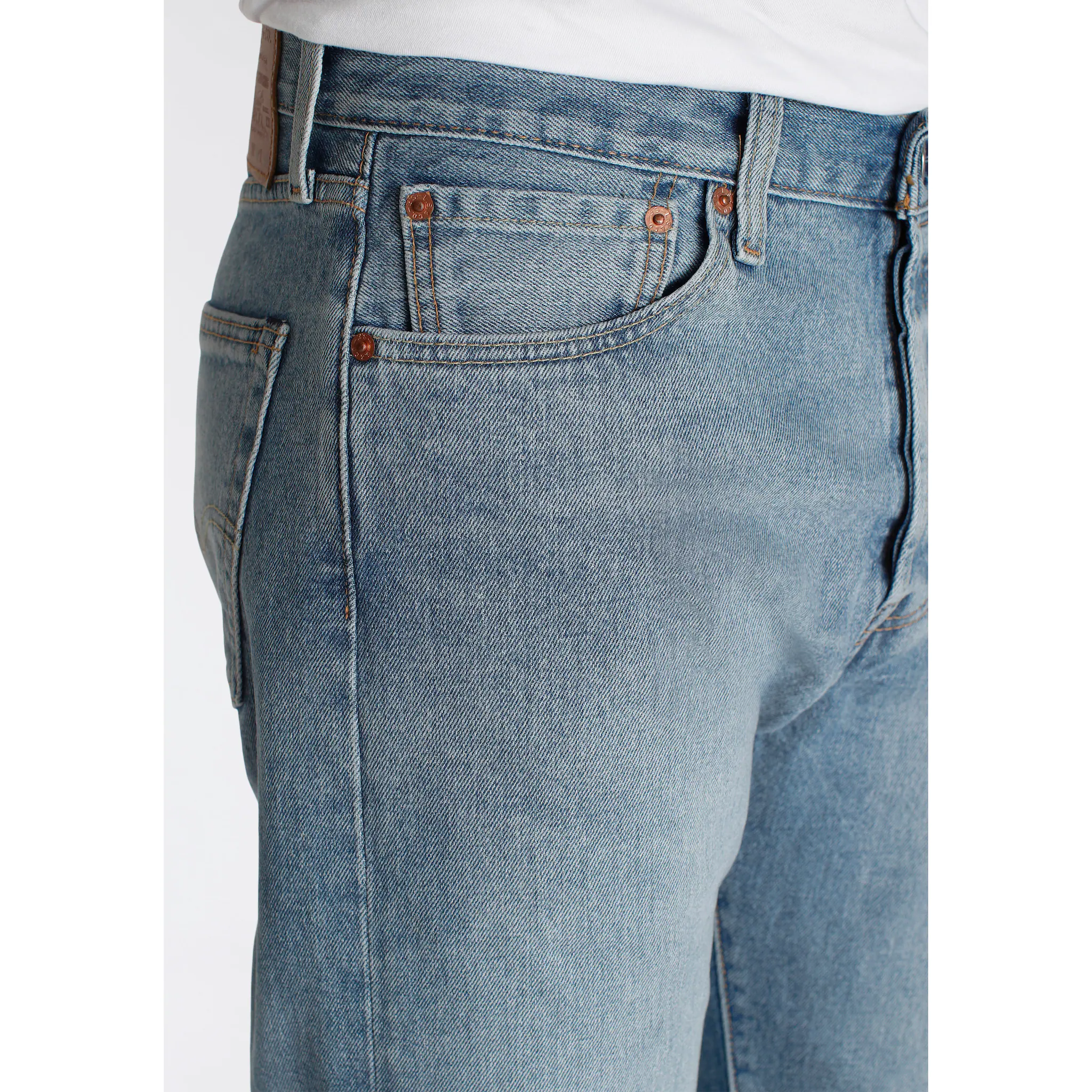 Прямые джинсы Levi's "501 LEVI'S ORIGINAL", с фирменной этикеткой, цвет Stretch It Out — фото 4