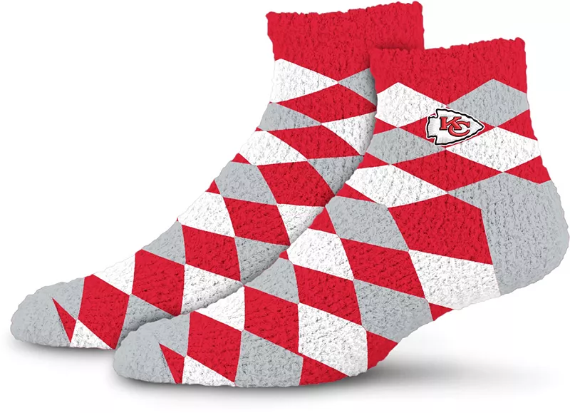 

Уютные носки Kansas City Chiefs Diamond для взрослых для босых ног For Bare Feet